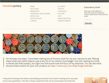 Tablet Screenshot of insomniapottery.com